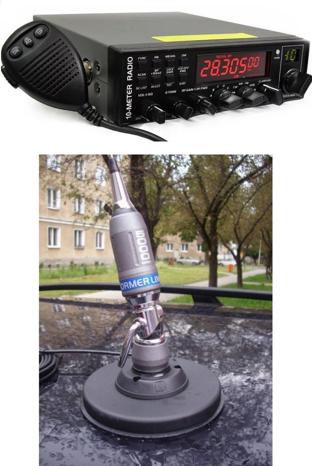 (image for) Anytone AT 5555 Plus Radio and Sirio Performer 5000 PL Antenna Mag Mount Kit