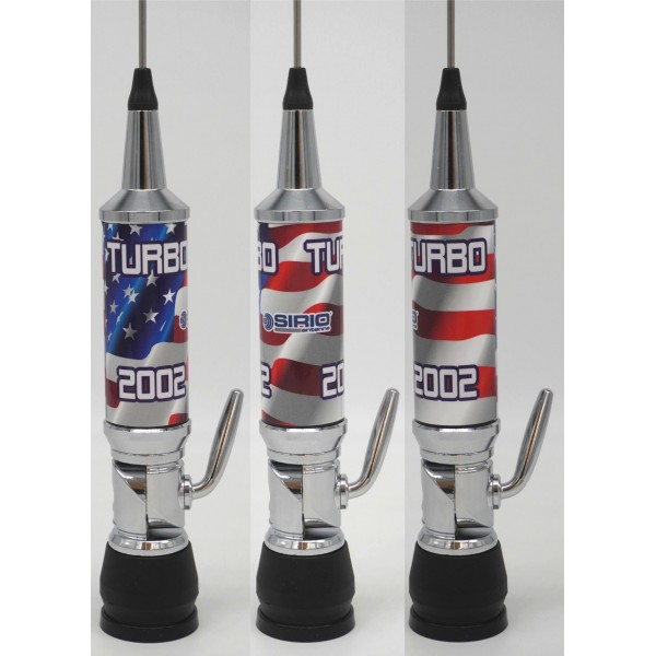 (image for) Sirio P2000 PL 2000 Watts 10m & CB Mobile Antenna - US Flag - Click Image to Close
