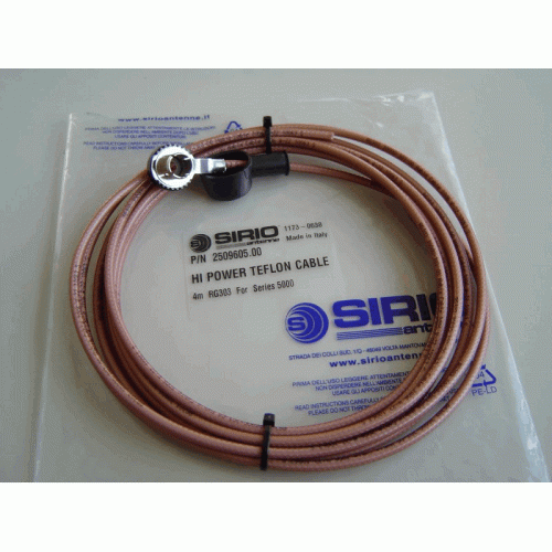 (image for) Sirio Telflon RG303 Coax Cable (4 meter) -- 2000 Watts - Click Image to Close